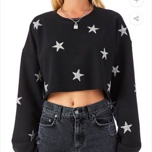 NWOT LF cropped crew neck